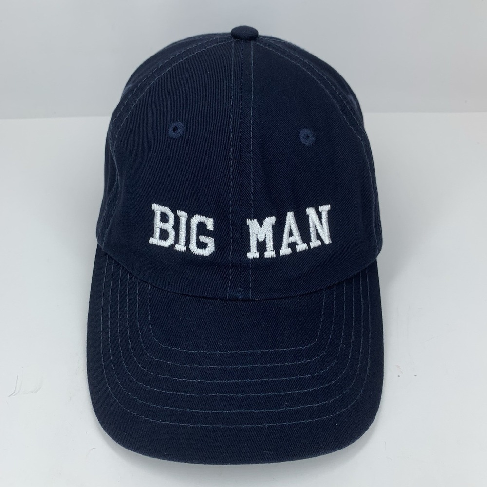 Dalix BIG MAN Hat YOUTH Boys Blue Adjustable Strap Unstructured Baseball Cap
